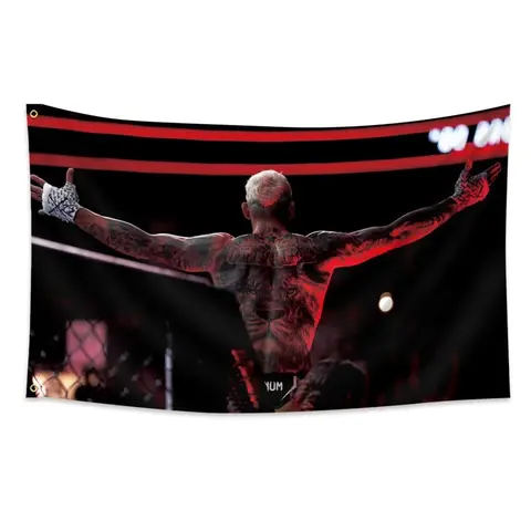 Charles Oliveira 3x5 Feet Flag Banner, Polyester Wall Hanging, Durable Inspirational Wall Decoration for Dorm Room & Living Room, Home Decor Accessory