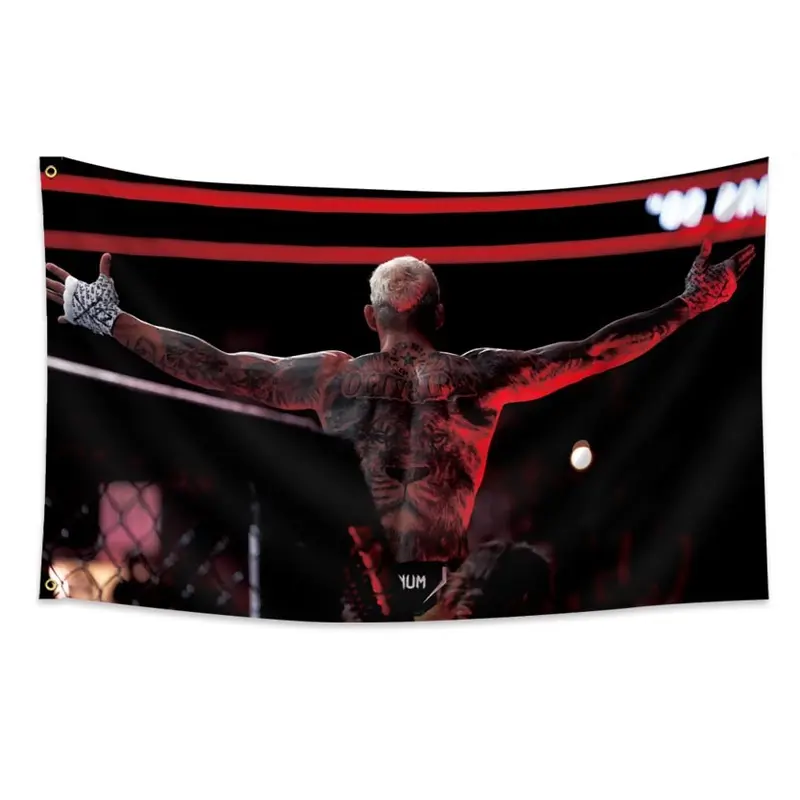 Charles Oliveira 3x5 Feet Flag Banner, Polyester Wall Hanging, Durable Inspirational Wall Decoration for Dorm Room & Living Room, Home Decor Accessory