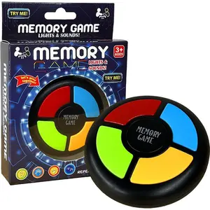 Memory Game Handheld Electronic Toy Color Matching Memorizing Game with Lights and Sounds Brain Training Fun Game for Kids Teens Adults Portable Travel Game Gift for Family Friends