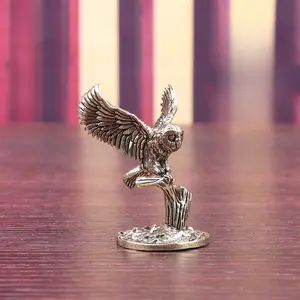 Pure Brass Owl Ornament Heavy Metal Figurine for Living Room Home TV Cabinet Wine Cabinet Office Desktop Decoration Model Handicraft