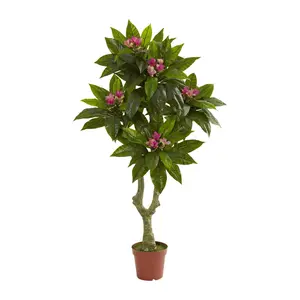 5' Plumeria Tree  by Nearly Natural