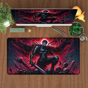 [Sale off up to 65%][Free Ship] Anime Berserk Guts PC Non-slip Speed Desk Mats Large Gaming Mouse Pad Office Accessories Keyboard Guts sword in berserk Mousepad