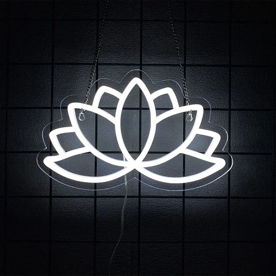 Lotus neon sign, Decorative Neon Light, Lotus led sign, Yoga Led Sign, Meditation Led Light, Led Neon Lights, Led Neon Signs, Exercise Room Wall Decor, Buddha Lotus, Pilates Studio Art Meditation Room Wall Art Yoga Lover Gift