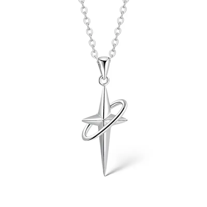 Star Pendant Necklace for Men Women Streetwear Hip Hop Unisex Necklace