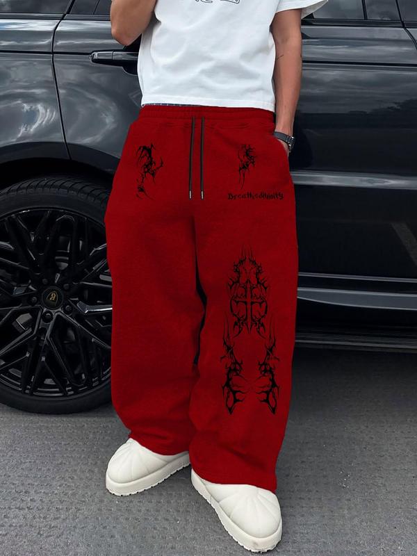 Men's Multi-Color Casual Sweatpants, Loose Fit, Gothic Print, Drawstring Waist, Comfortable Street Style, Ideal for Daily Wear, Sports, Parties, Soft Comfy Sweatpants Men's Multi-Color Casual Sweatpants, Loose Fit, Gothic Print, Drawstring Waist, Comfortable Street Style, Ideal for Daily Wear, Sports, Parties, Soft Comfy Sweatpants