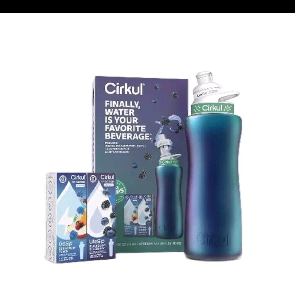 Cirkul 32 oz Chameleon Stainless Steel Water Bottle