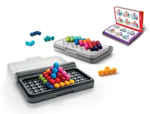IQ Puzzler Pro Compact Unisex Plastic Travel Game - Beginner-Friendly Cognitive Skill-Building Brain Teaser, 120 Challenges for Ages 6+