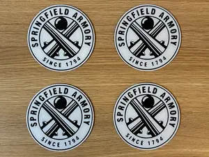 Springfield Armory 3D Printed Coaster Set 4 Free Holder Tactical Gun Pistol