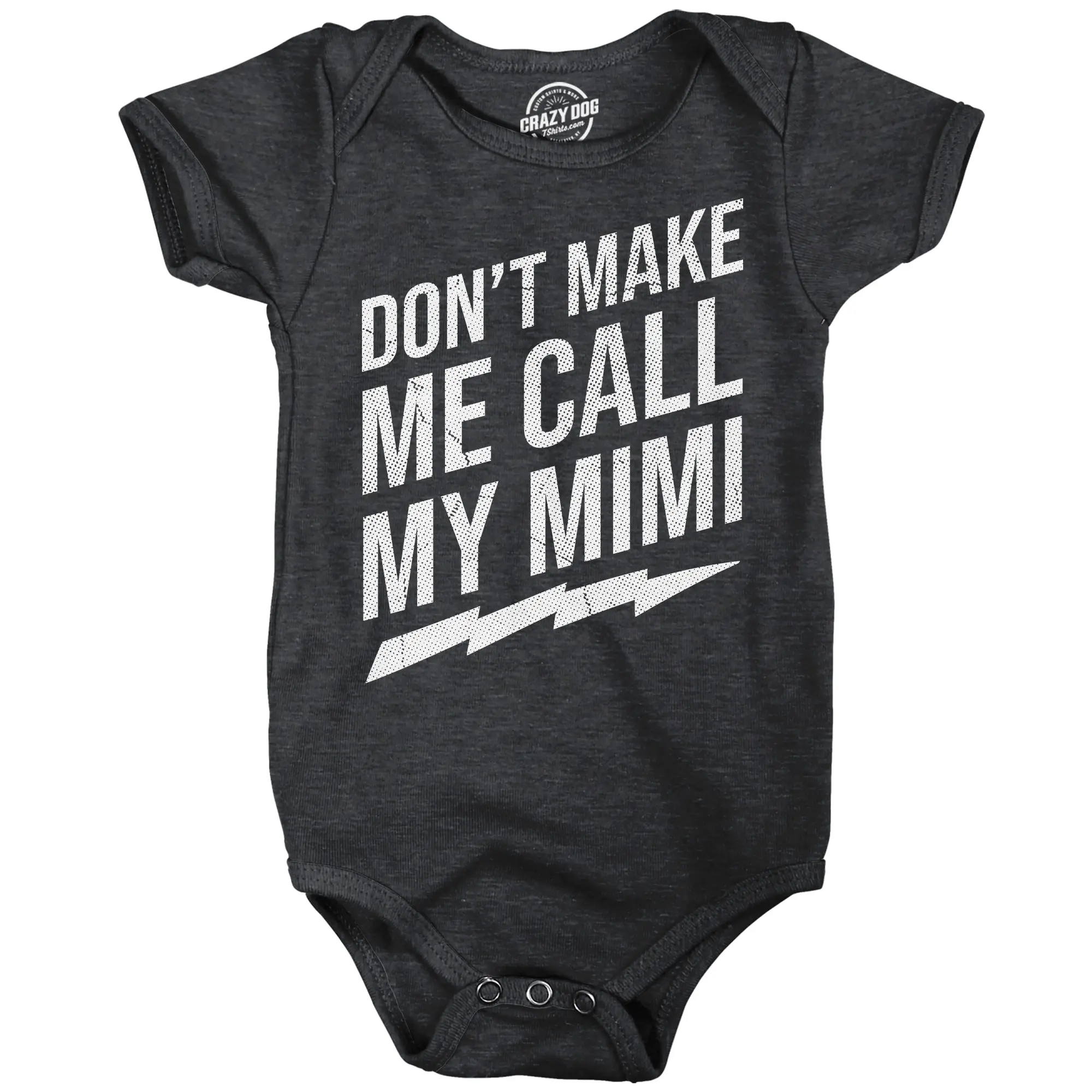 Dont Make Me Call My Mimi Baby Bodysuit Funny Sarcastic Graphic Novelty Jumper for Infants Funny Baby Onesies Funny Sarcastic Onesie Novelty Onesie Black -
