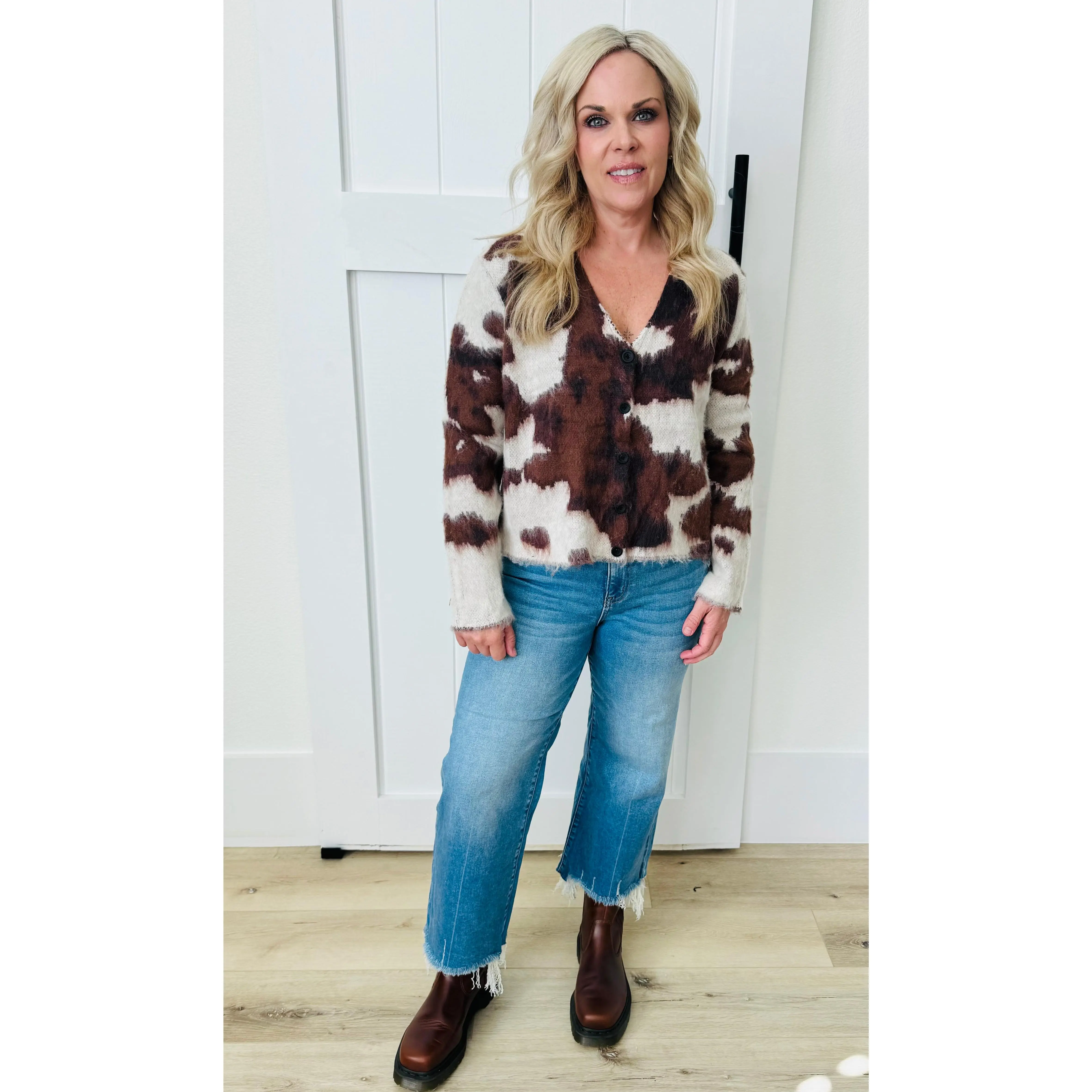 Cow Cardigan