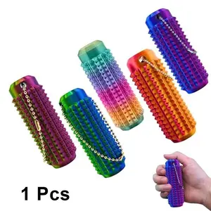 Ouchies Grippie Stress Relief Keychain, Quiet Fidget Tool for Adhd, Autism, Anxiety, Portable Sensory Press, Adult & Kids, Christmas Gift, Stress Relief Tools