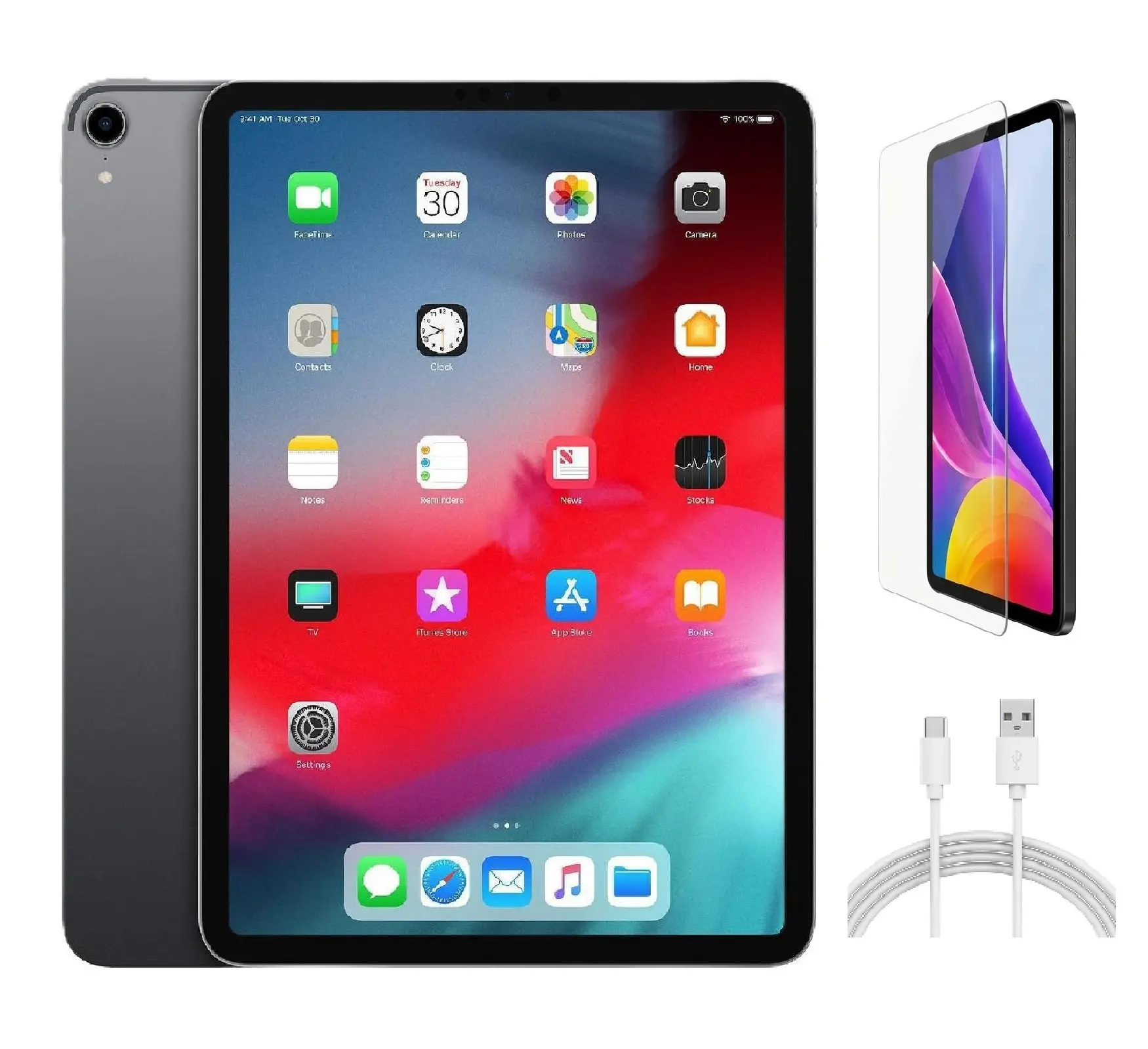 Refurbished Apple iPad Pro 11" (2018) (WiFi) A1980 - Excellent Condition with Pre-Installed Tempered Glass & 1 Year Warranty