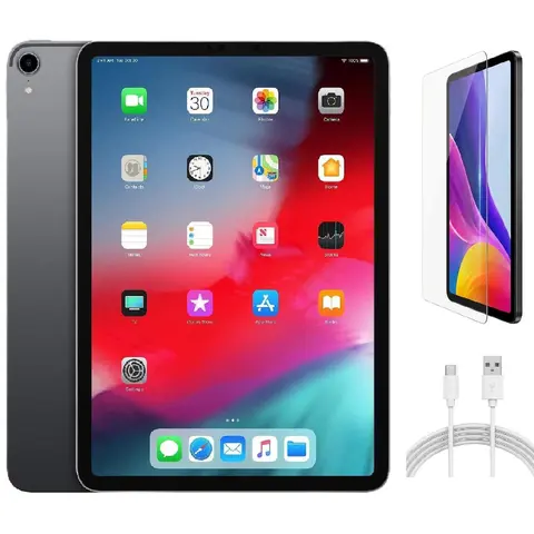 Refurbished Apple iPad Pro 11" (2018) (WiFi) A1980 - Excellent Condition with Pre-Installed Tempered Glass & 1 Year Warranty