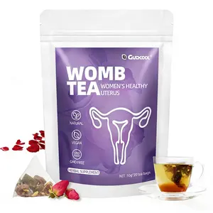 Gudcoix Women's Womb Tea | Uterine Toning & Monthly Cycle Support, Natural Vegan GMO Free, Herbal Detox & Comfort, 20 Bags