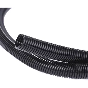 10ft - 1 inch Split Wire Loom Tubing - Black