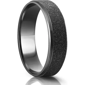 Stainless Steel Ring for Men Women Wedding Ring, Basic Flat Rings, Polished Matt Finish Ring