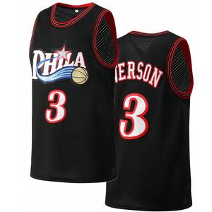 Atonmore Men's Basketball Jersey - 3 Black, Embroidered & Stitched Basketball Vest, Sleeveless Sports Top shore outfits Quality Athlete Detailed Durability baseball drip baseball stuff heated rivalry jersey