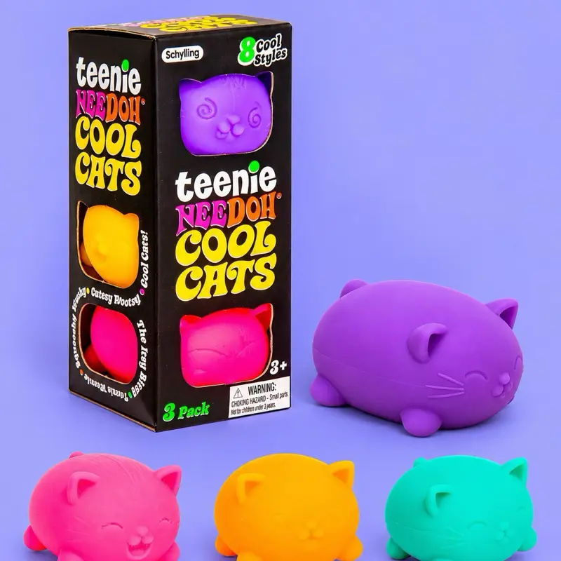 Nee Doh Teenie Cats Random Assorted Colors
