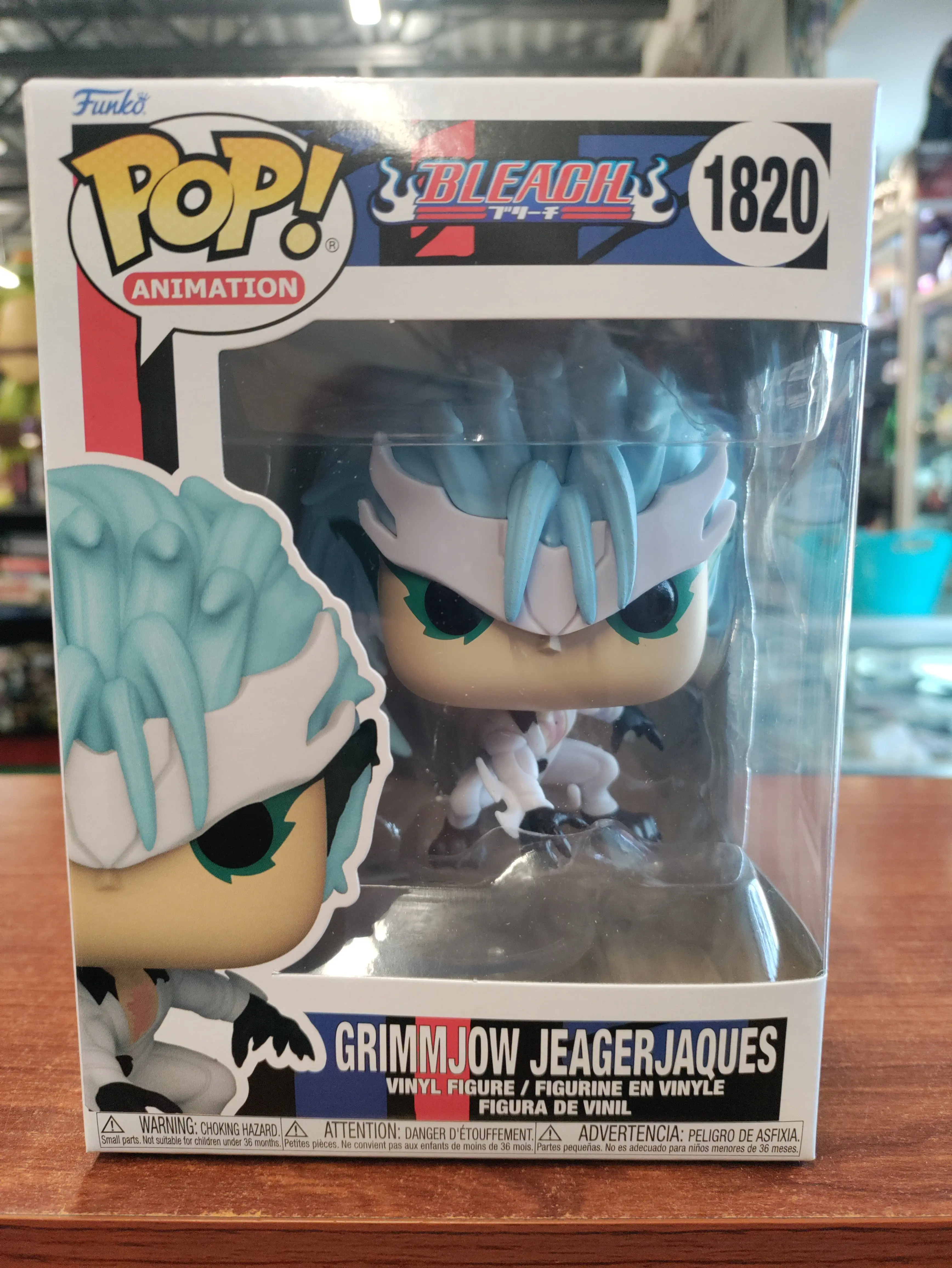 Funko Pop! Animation Bleach Grimmjow Jeagerjaques Vinyl Figure No 1820 Collectible Toy New