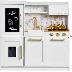 Best Choice Products Pretend Play Kitchen with Framed Chalkboard