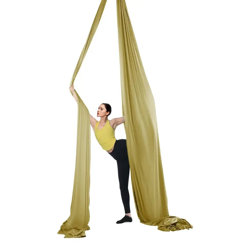 Beach VEVOR Aerial Yoga Hammock and Swing 4.4 Yards Aerial Yoga Starter Kit with 100gsm Nylon Fabric Full Rigging Hardware and Easy Set-up Guide Antigravity Flying for All Levels Fitness Bodybuilding Gold
