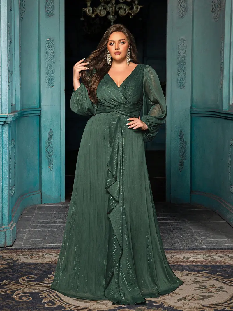 dark green mother of the bride dress - TikTok Shop