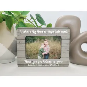 Personalized Teacher Gift – Custom Teacher Appreciation Frame, Gift for Preschool or Elementary Teacher, End of Year Thank You Gift 4x6