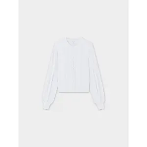 Cross Stitch Sweater-White