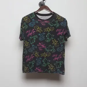 Vintage Y2K Nickelodeon "Rugrats Neon AOP" T-Shirt - M