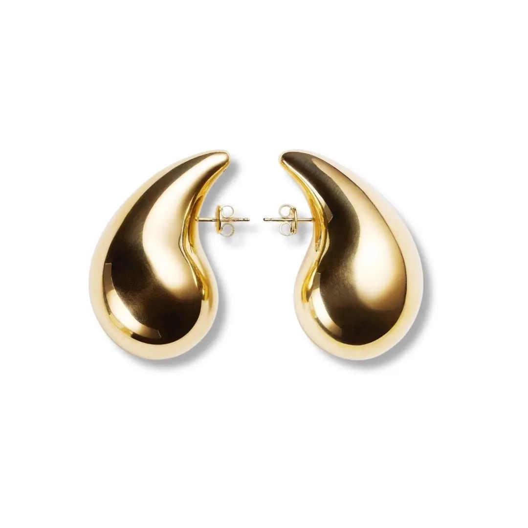 Gold Dome Earrings XL