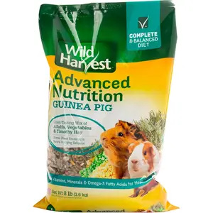 Wild Harvest Advanced Nutrition Guinea Pig, Complete And Balanced Diet, 8 Pounds