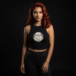 Vampire Bite Crop Tank | Goth Alt Girl Top | Dark Feminine Vampirecore Shirt