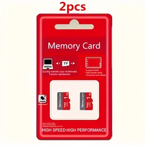 2 packs × 1TB flash SD cards - suitable for tablets/cameras/mobile phones/laptops/car audio/game consoles/audio devices - Securely store your files!