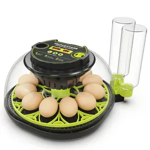 Incubators for Hatching Eggs 12 Egg Incubator with Automatic Egg Turning and Humidity Control,Egg Candler,Auto Water Replenishment, M12H