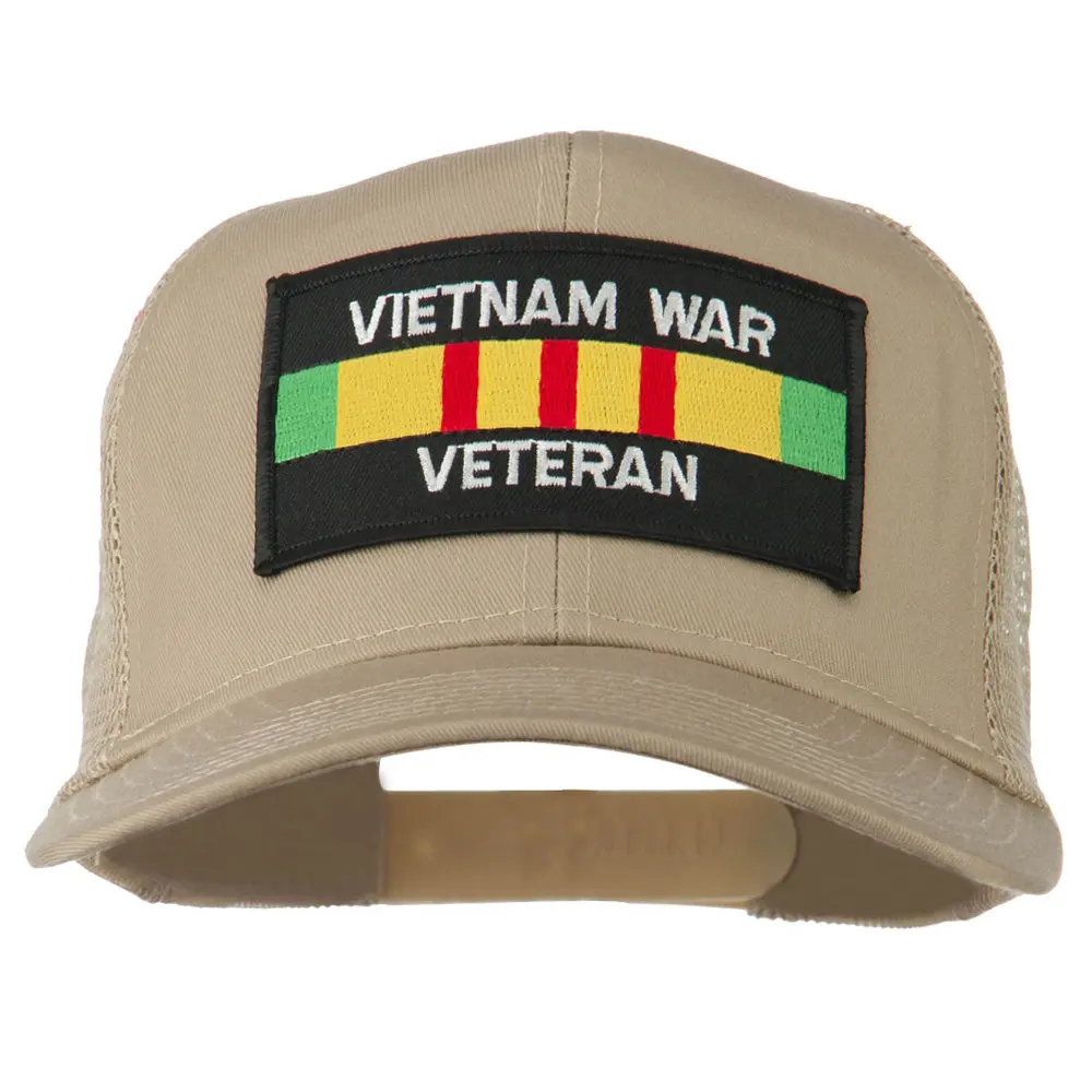 Vietnam War Veteran Patched Mesh Cap