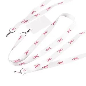 Breast Cancer Awareness Lanyards - 12 Pc.