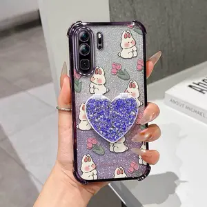 1 Piece Rabbit Flower Suitable For Huawei P30 Pro Flexible Flexible And Stand huawei P30 Lite/P30 Pro/Nova 9 SE Edition Phone Case Cover Ideal For Daily Use