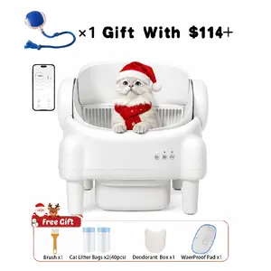 ECORUI Mother's Day Gift Open-Top Automatic Litter Box, Smart Self Cleaning Box with Infrared & Gravity Safety Sensors, 2.4G WiFi Data mothersdaygift #Summervibes #petlovers