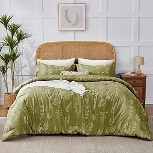 Twin XL Comforter Olive Green, Cute Floral a Bag Twin XL Boho 5, Fluffy Sets with Comforter,, Pillowcase  Sham,