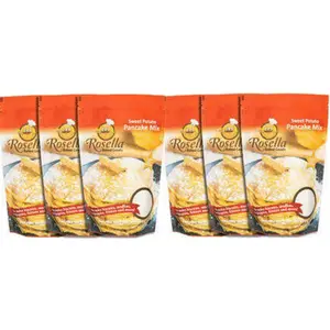 Rosella Sweet Potato Pancake Mix 6 Pack 16oz Each Tasty Fluffy Light with Vanilla Cinnamon Brown Sugar & Nutrients