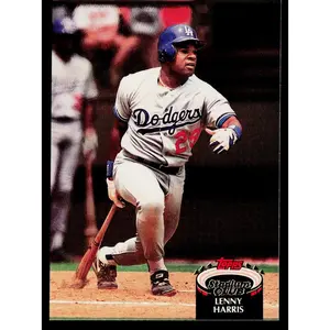 Lenny Harris 1992 Stadium Club #121 Los Angeles Dodgers