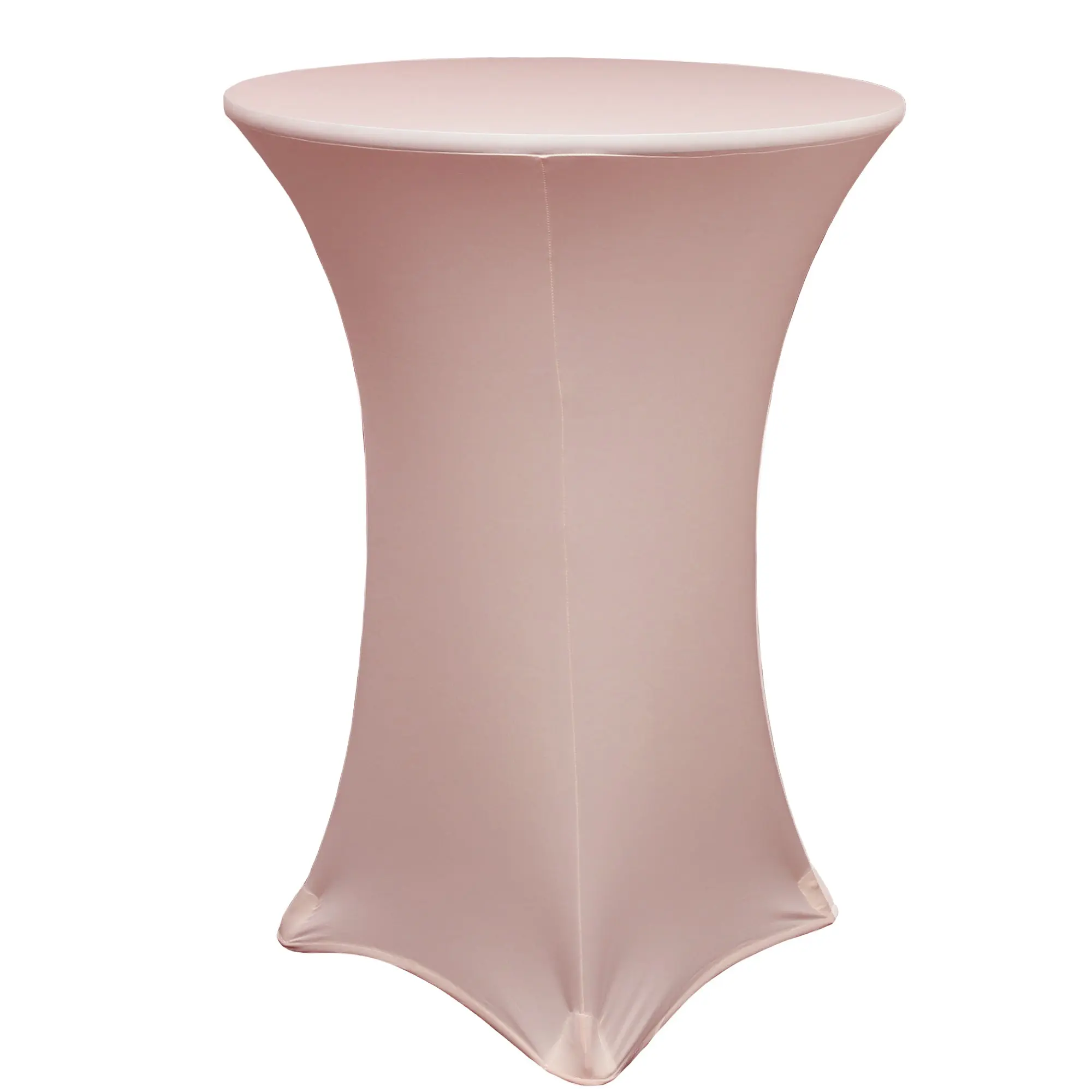 36 inch Highboy Cocktail Spandex Table Cover Blush 36 inch Highboy Cocktail Spandex Table Cover Blush