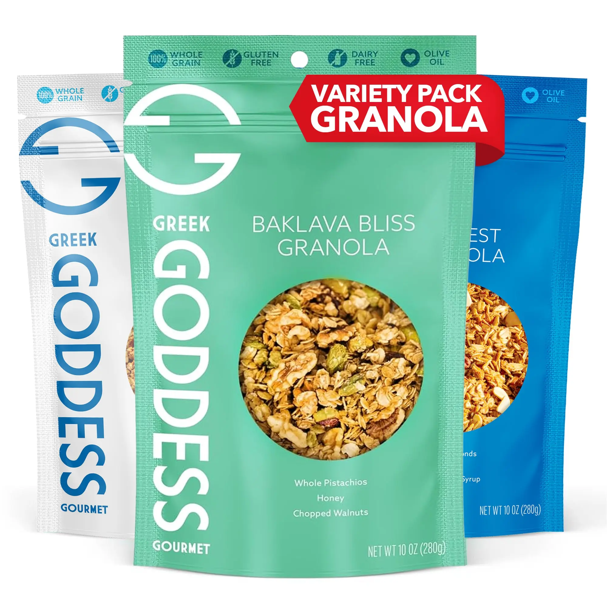 Greek Goddess Gourmet Granola Variety 3-Pack
