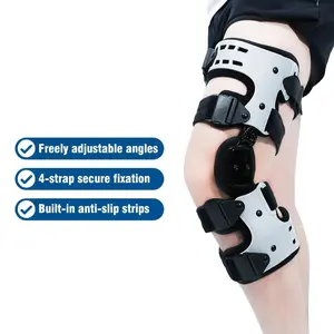 Adjustable Knee Support Brace, Hinged Knee Stabilizer for Daily Mobility