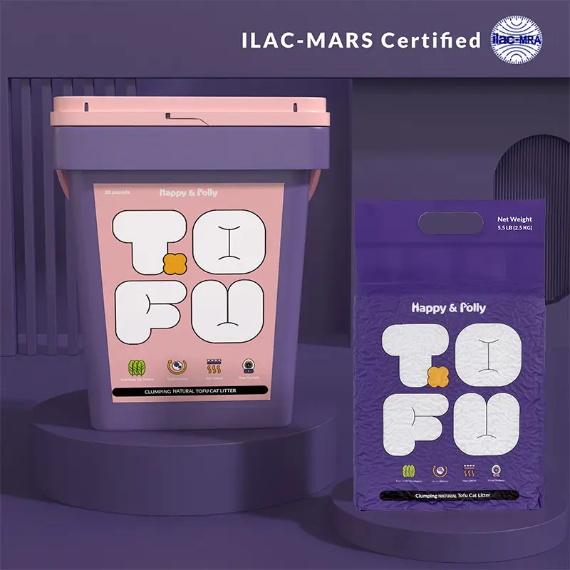 Tofu Cat Litter-Clumping, 100% Natural, Flushable, Dust-Free, Odor Control, Low Tracking, Not Suitable for Automatic Litter Boxes Clean