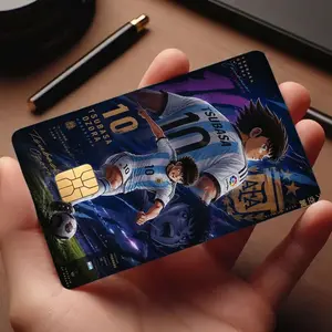 Anime Soccer Hero Card Skin 2026, Waterproof Vinyl Debit Credit Wrap for Soccer Football Fans