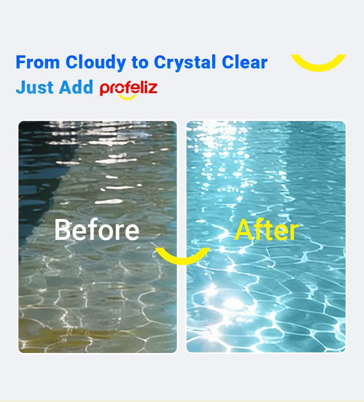 PROFELIZ Chlorine Tablets 3 Inch for Swimming Pools, Kills Bacteria and Stops Algae, Slow Dissolving,Exclusive Protective Packaging,Pool Chlorine Tablets,20lbs 4lbs