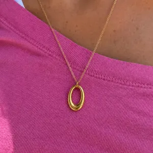 EVRY JEWELS Gold or Silver Plated Women's Core Loop Necklace