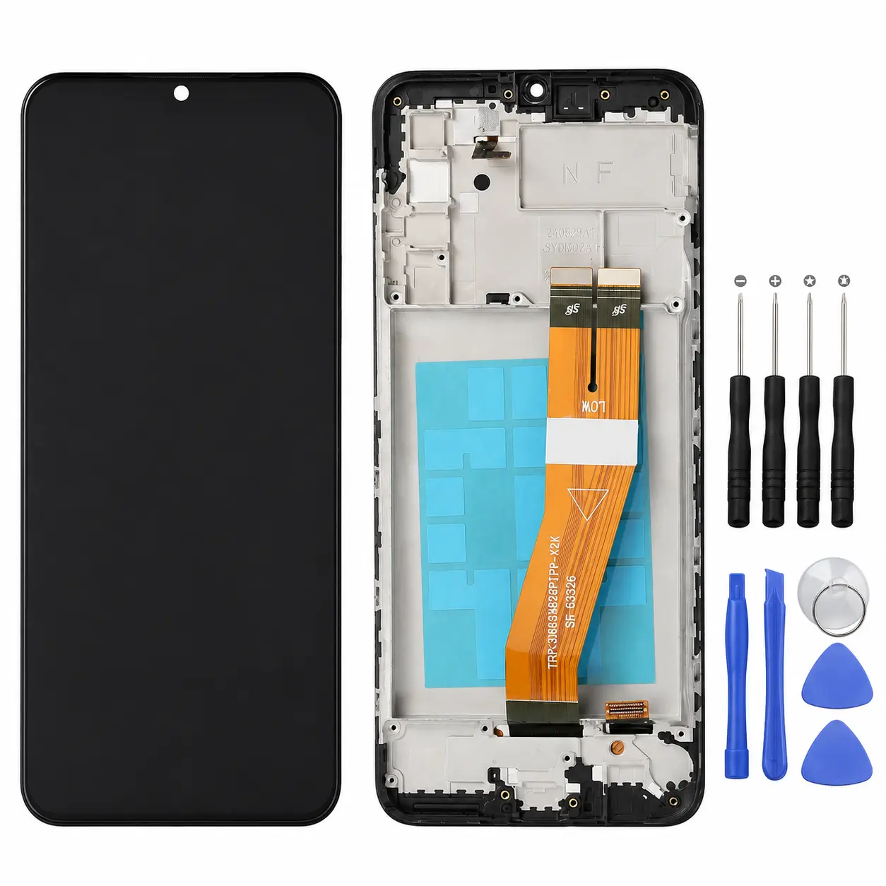 For Samsung Galaxy A02S SM-A025U A025A LCD Touch Screen Digitizer Display Frame