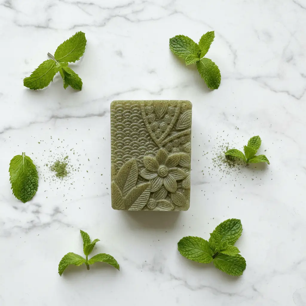 Green Clay Detox Cleanser Soap, Gentle Tea Tree Moisture Bath & Body Care Product